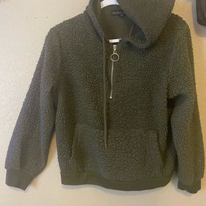 Green teddy bear hoodie